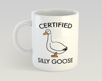 Certified Silly Goose Meme Best Friend Sibling Gift Funny Novelty Mug 11oz Gift Box