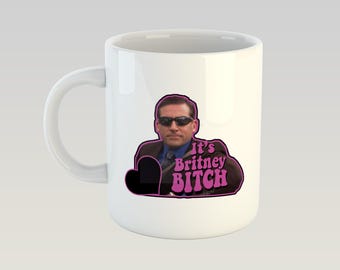 Its Britney Bitch The Office US Michael Scott Dwight Schrute Novelty Mug 11oz Gift Box