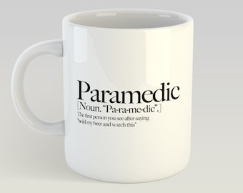 Paramedic Definition Funny Gift Novelty Mug 11oz Gift Box