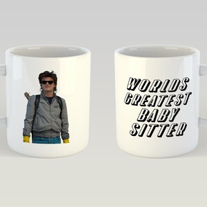 Stranger Things Steve Harrington Kubek z najlepszą nianią na świecie Zabawna nowość Coś innego 11 uncji Pudełko prezentowe