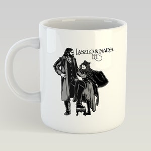 Cosa facciamo nell'ombra Pipistrelli Fleetwood Mac Rumors Laszlo e Nadia Matt Berry Vampiri Tazza novità di Halloween 11oz Confezione regalo