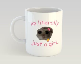 Sono letteralmente solo una ragazza San Valentino fidanzata partner coniuge meme regalo divertente tazza novità 11oz scatola regalo