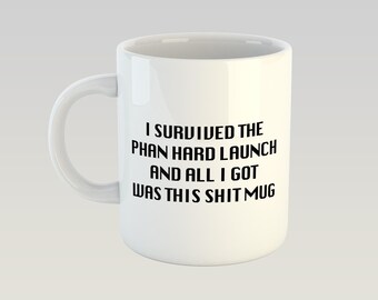 I Survived The Phan Hard Launch Dan And Phil Youtube Novelty Mug 11oz Gift Box