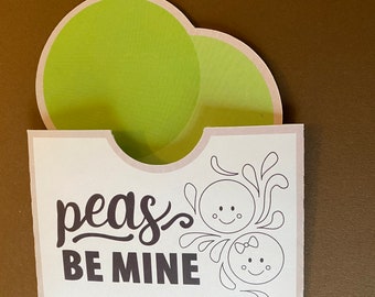 Valentines Day Card Peas