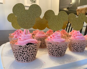 Minnie/Mickey Cupcake Toppers