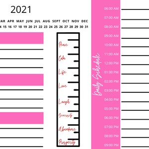 printable daily planners monday sunday 256 in x 144 in etsy
