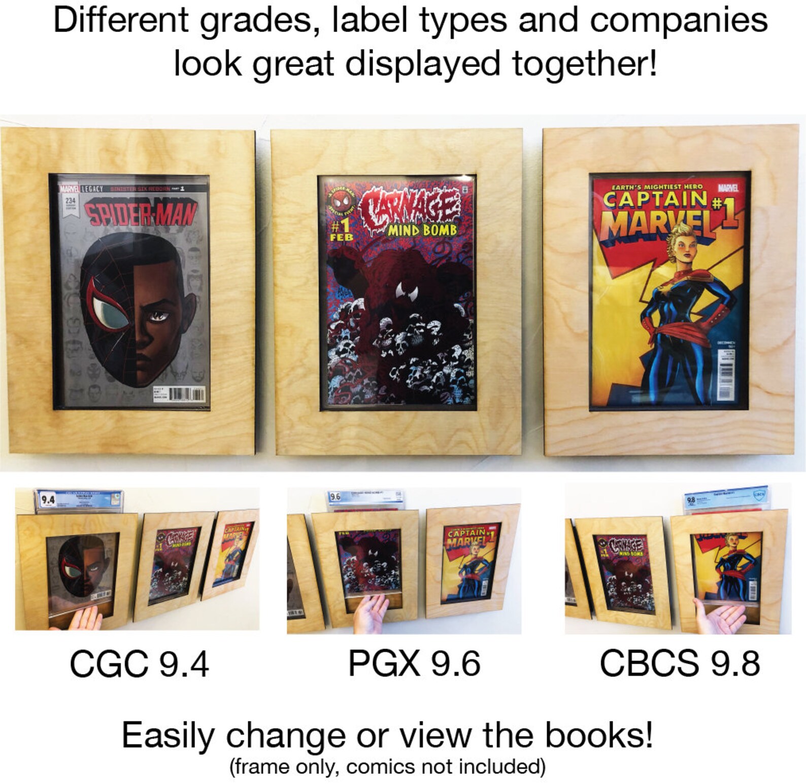Graded Comic Book Display Frame. Universal Cgc/cbcs/pgx/etc. Etsy