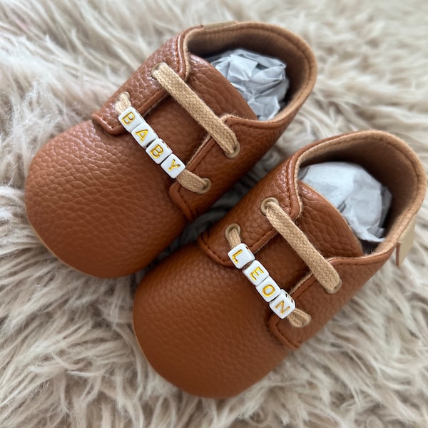 Baby Krabbelschuhe unisex babygeschenk geburtsgeschenk personalisierbare Schuhe babygift babyschuhe