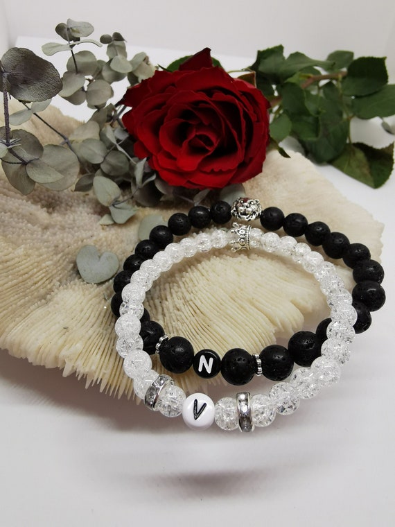 Couple bracelet hotsell pearl