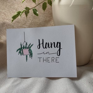 Accrochez-vous là-dedans - Carte faite à la main