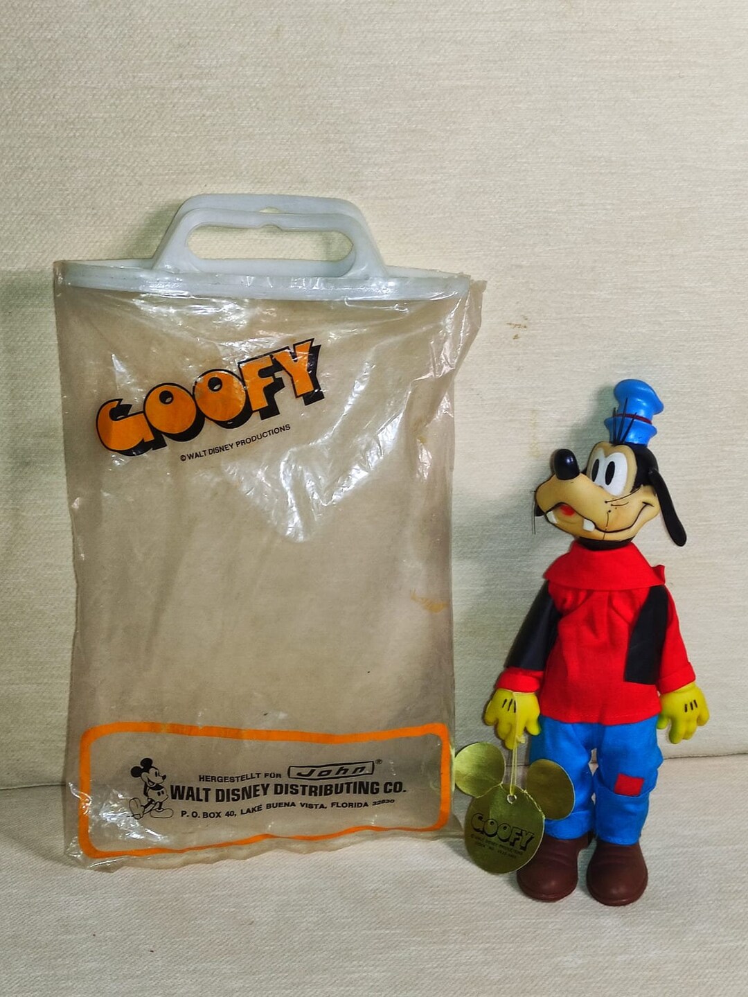 Vintage Disney Goofy Figurine Toy No. 02233003 With Original Etsy