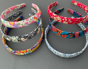 Liberty of London Headband | floral hairband, fabric Alice band, fabric headband, pretty hair accessories,  hair band | Girl's headband