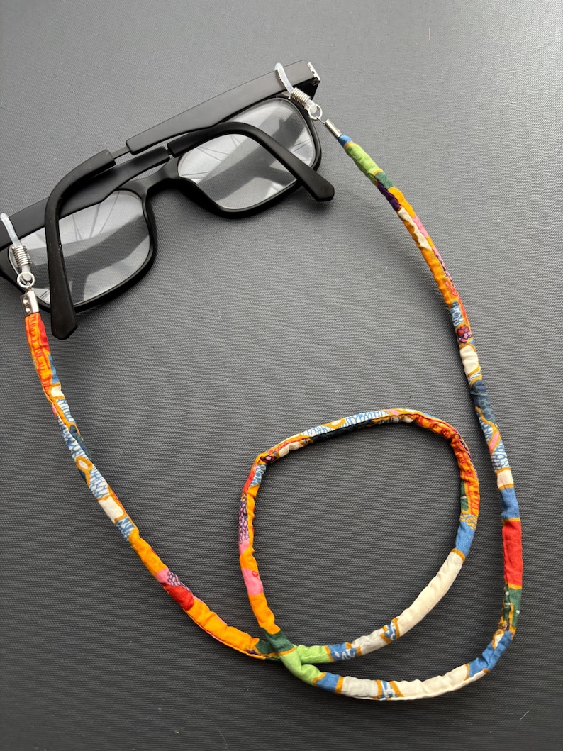 A Handmade Liberty Fabric Glasses Chain, Sunglasses Cord, Spectacles Holder Prospect Road Prints