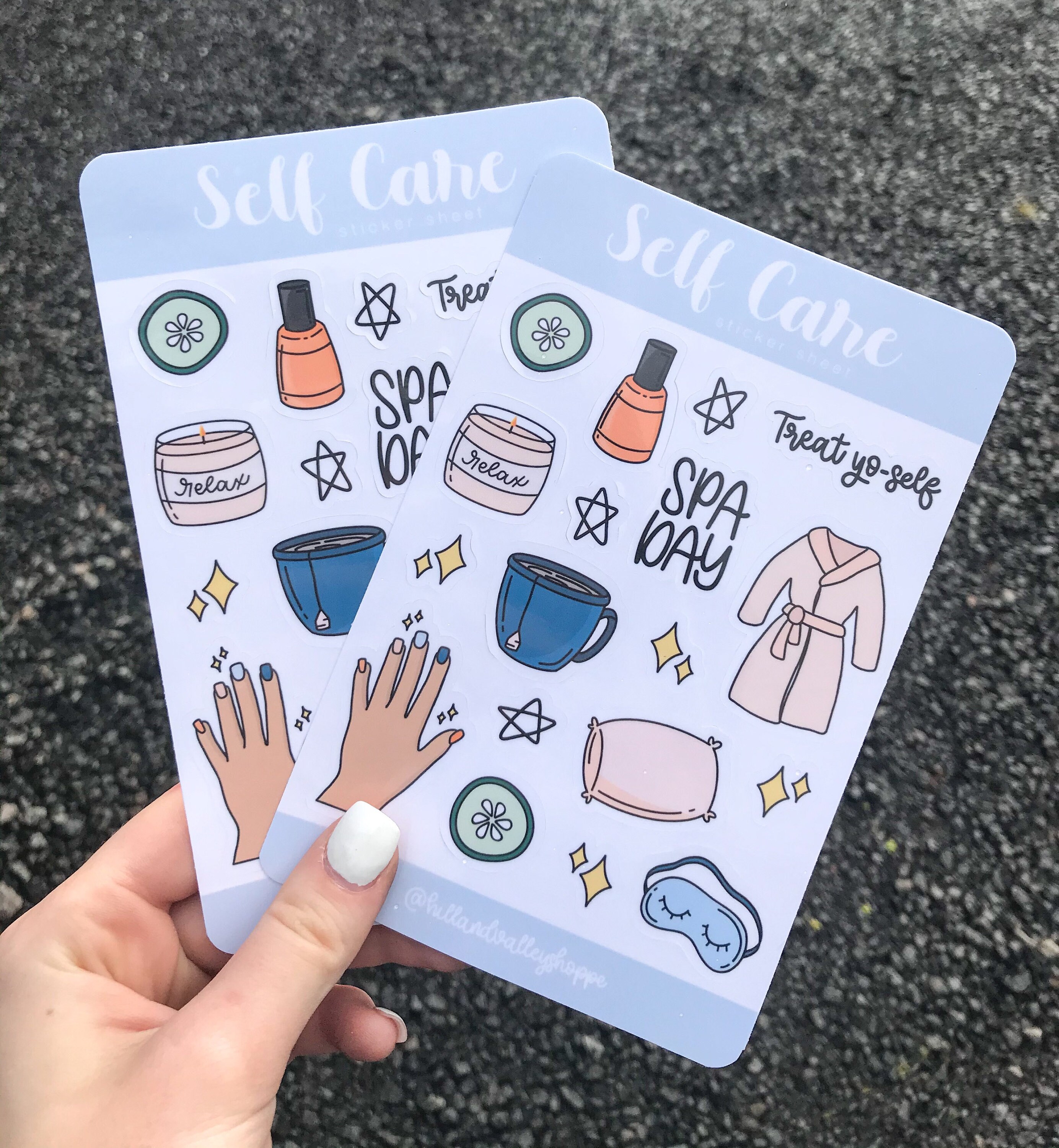 Adorable Self-Care Sticker Sheet Adorable Self-Care Sticker Sheet