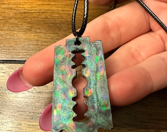 Razor Necklace, Scenecore Jewelry, Scene Kid Jewelry, Necklace Gift