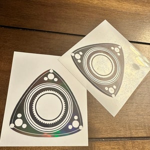 Rotary Engine Decal, Rotary Engine Car Decal, Rotary Sticker, RX7 Decal, RX8 Decal