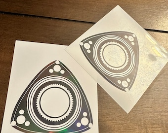 Rotary Engine Decal, Rotary Engine Car Decal, Rotary Sticker, RX7 Decal, RX8 Decal