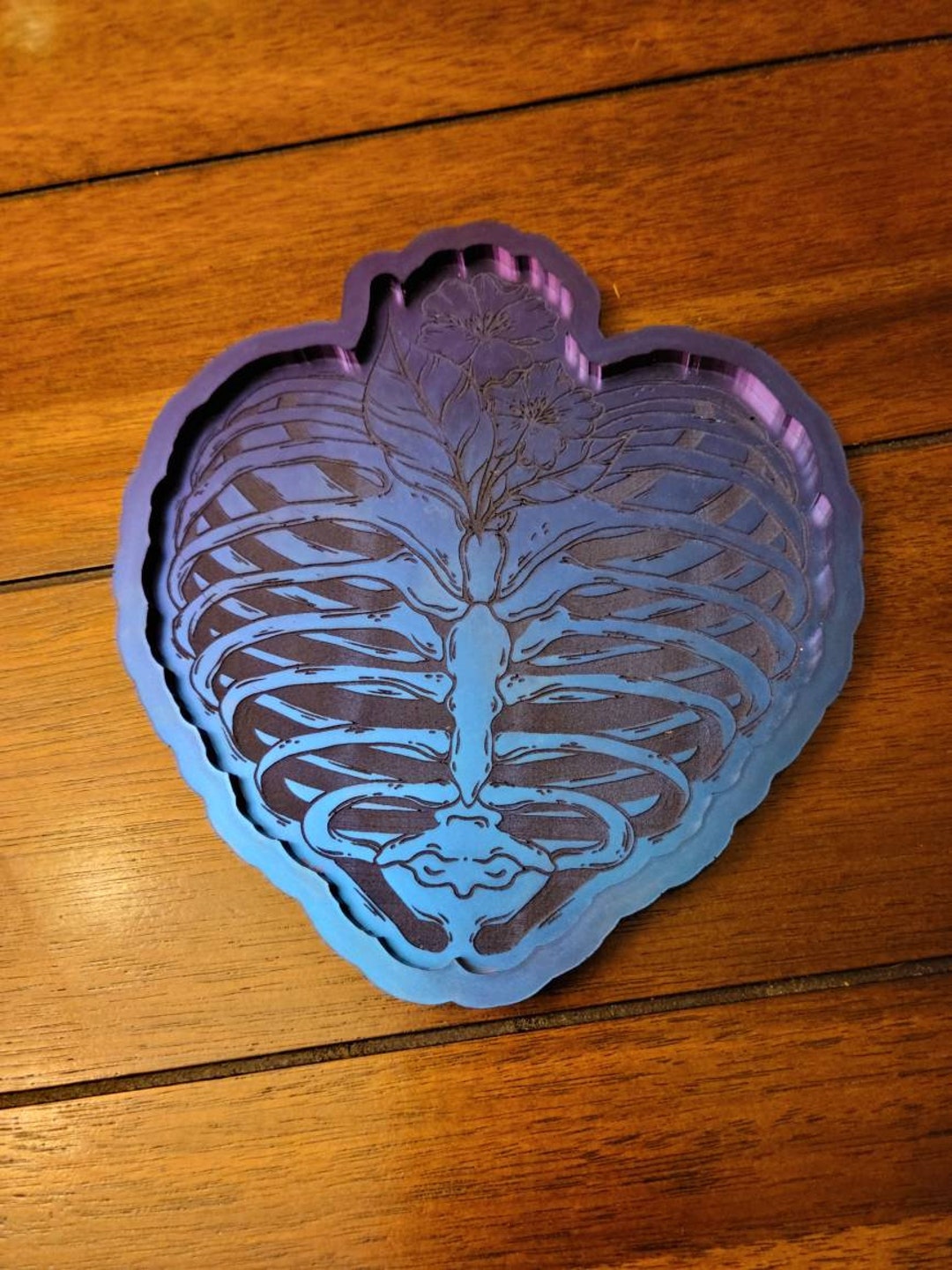Rib Cage Floral Tray, Resin Tray, Scenecore, Gothic Tray, Skeleton ...