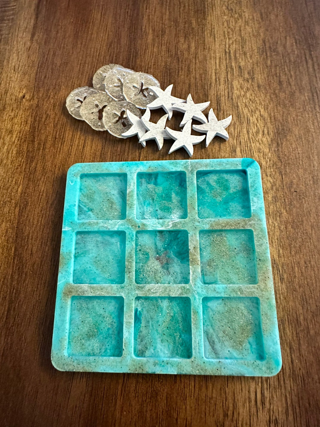 Beach Tic Tac Toe Travel Size Tic Tac Toe Beach Lover Gift Etsy