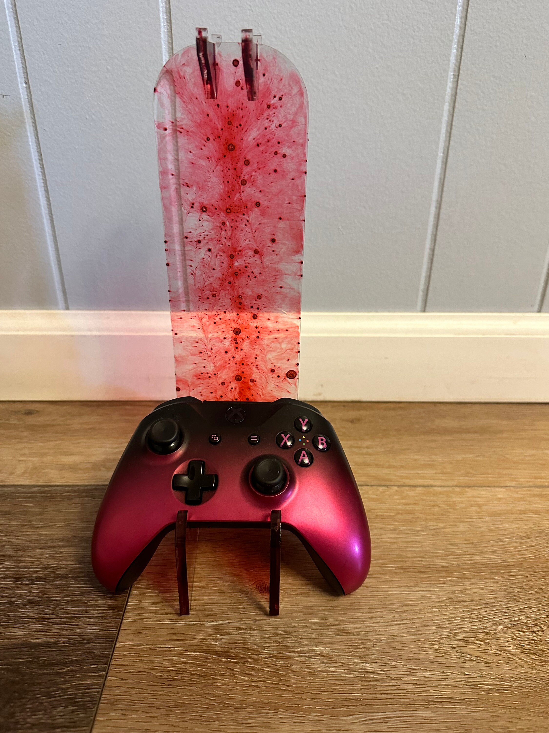 Blood Splatter Game Controller & Headphone Display, Creepy Gamer Decor ...