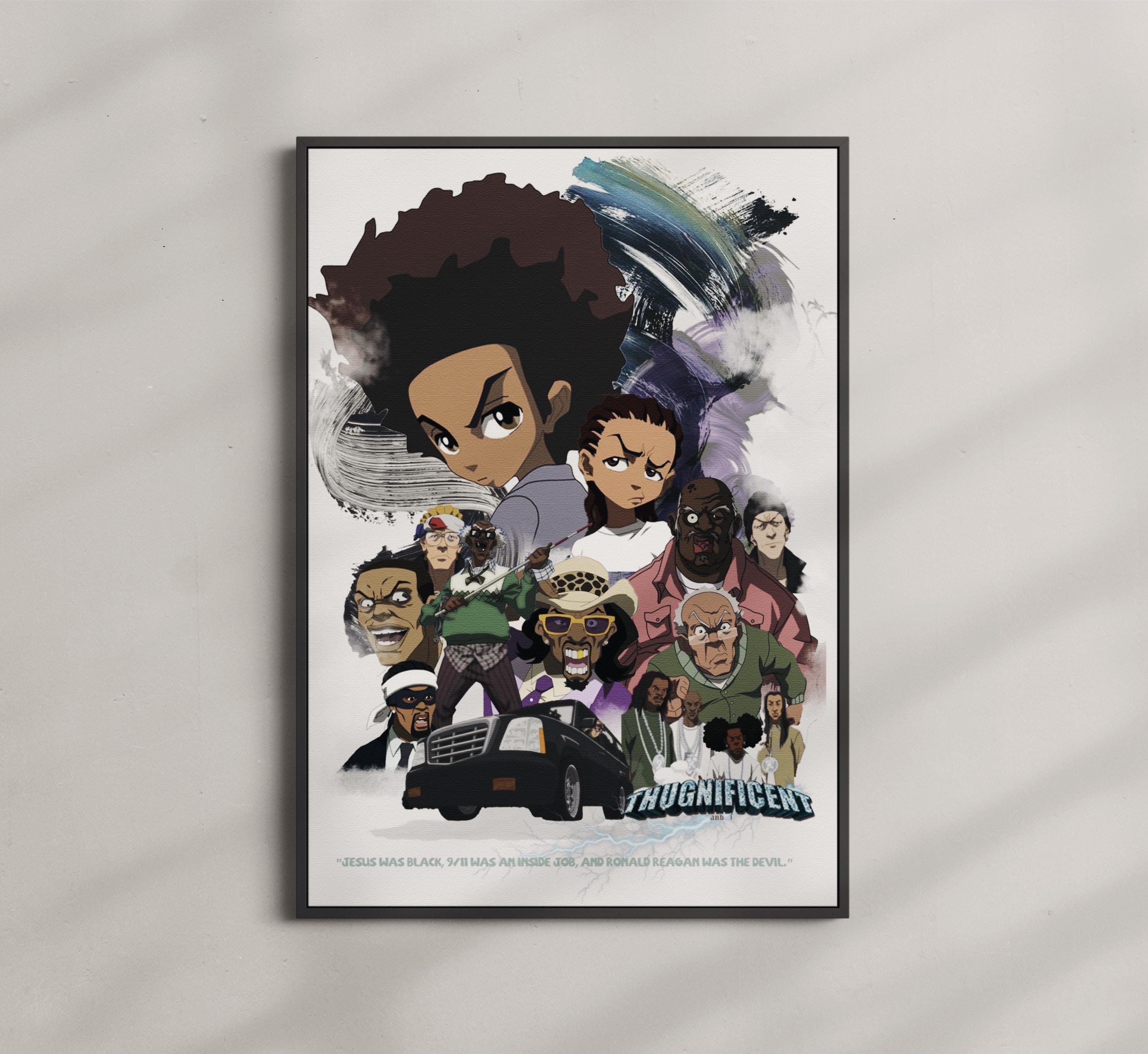 Boondocks Poster – Urban Hip Hop Wall Art Print | Gangsta Cartoon Decor ...