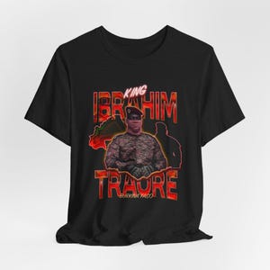 Ibrahim Traore Burkina Faso Tee - Vintage Unisex Jersey Shirt, African Freedom Short Sleeve T-shirt , Gifts for him, Gifts for Her