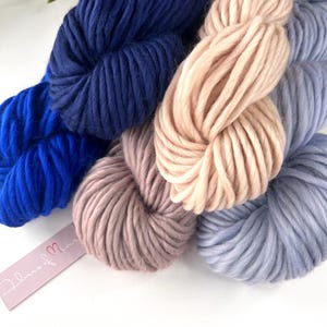 Bargain Grab Bag 1lb Super Chunky Merino Wool Yarn, Fiber Pack, Pencil Roving, Felting, Weaving, Spinning, Knitting, Crocheting, Macraweave
