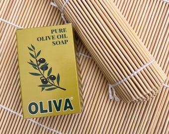 Wet Felting Bamboo Rolling Mat and Oliva Olive Oil Soap Set