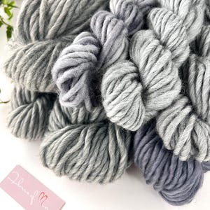 1 lb Super Chunky Wool Yarn Bargain Bulk Grab Bag, Fiber Pack, Single Strand, Felting, Weaving, Knitting, Crocheting, Macraweave, Crafts