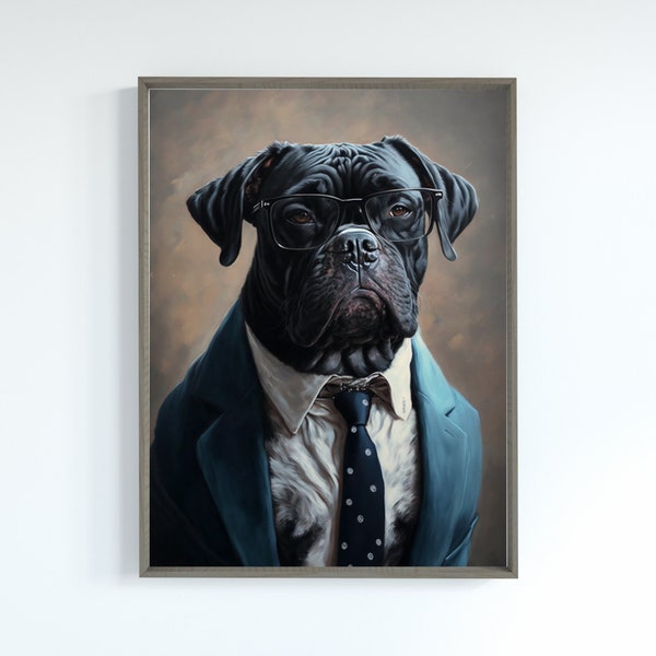 Dogs in Suits Printable | Wall Art Home Decor Art Print Digital Download Animal Art Print Dogs In Clothes Gifts for Her Gifts for Him