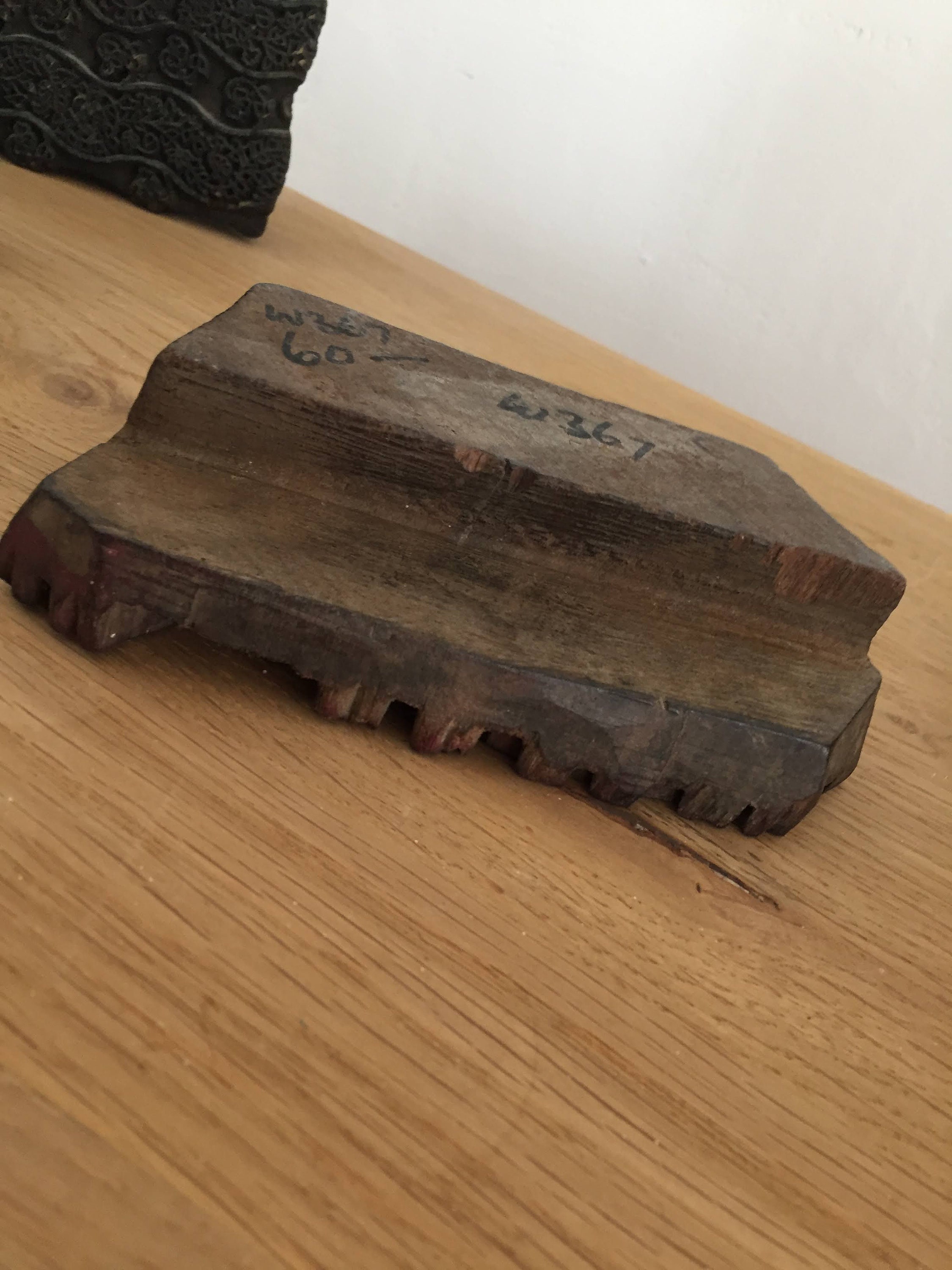 Antique wooden block stamp with a royal scene. Etsy