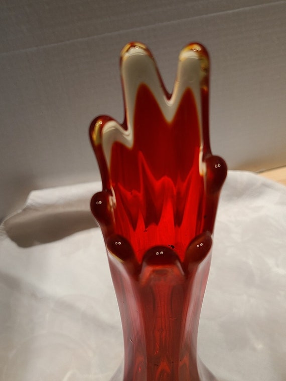 Fenton Slag Glass Vase