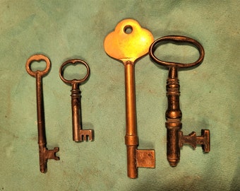 Vintage Brass Key Collection