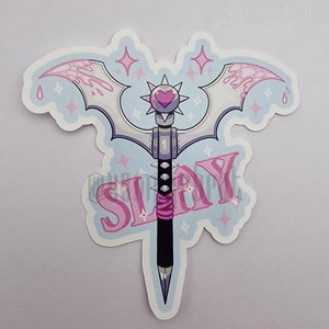 Pastel Goth Slay Sticker - Kawaii E-Girl Aesthetic