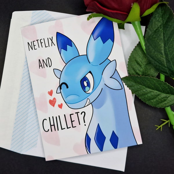 Palworld Valentine Card - Netflix and Chillet?