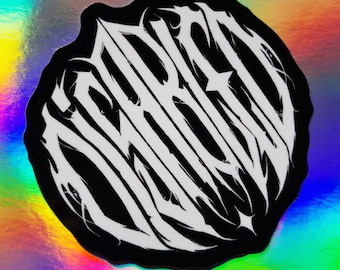 Disabled Metal Logo Sticker - 3" Glossy Vinyl