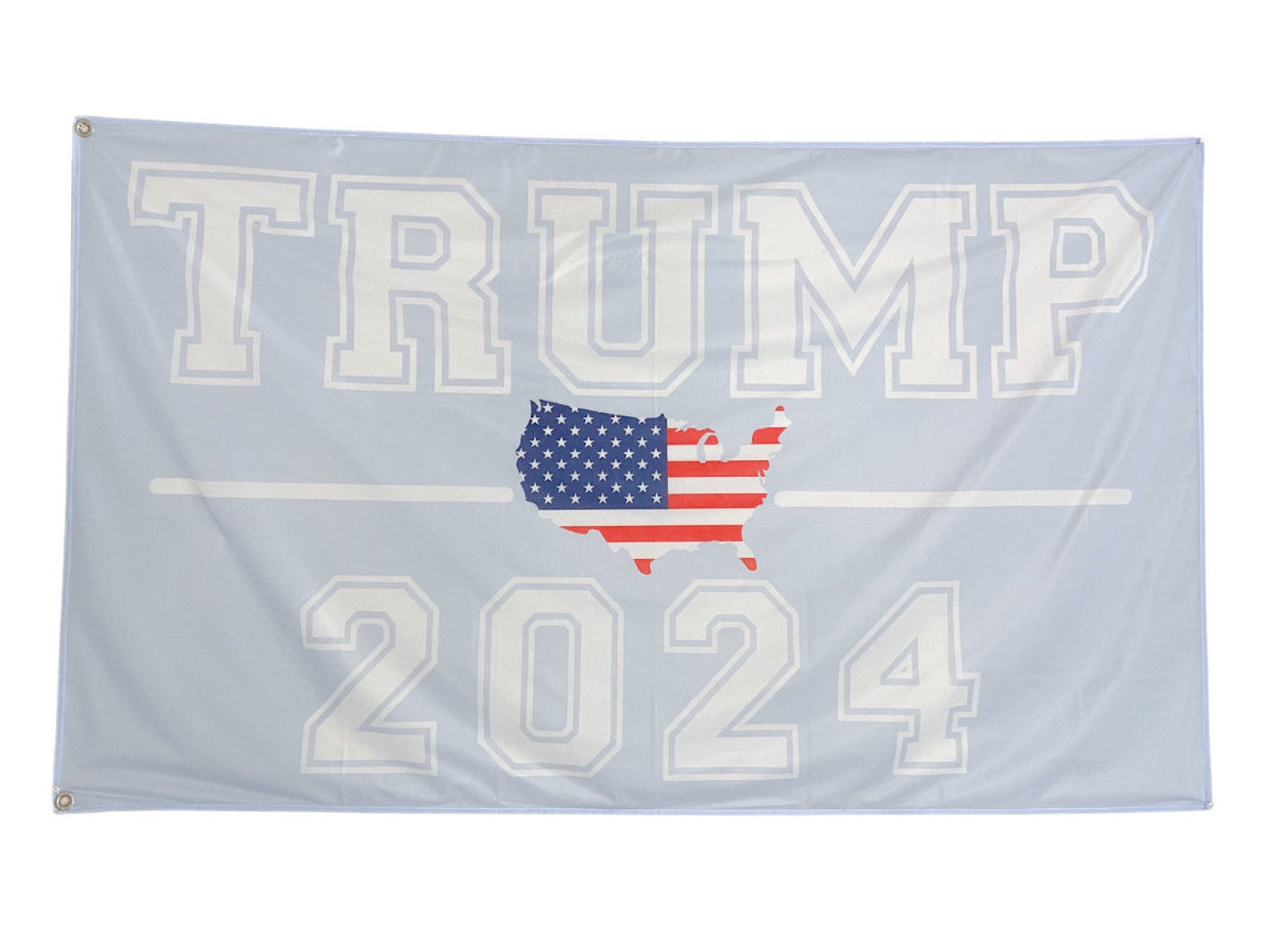 3X5 FLAG TRUMP 2024 Light Blue Continental US Patriot Etsy