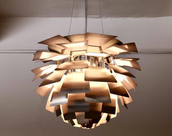 Seltene früher Edelstahl PH Artichoke 720 Lampe von Poul Henningsen für Louis Poulsen - 1970er Jahre