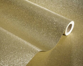 100% Pure Sparkle Glitter Wallpaper -  Sand Gold