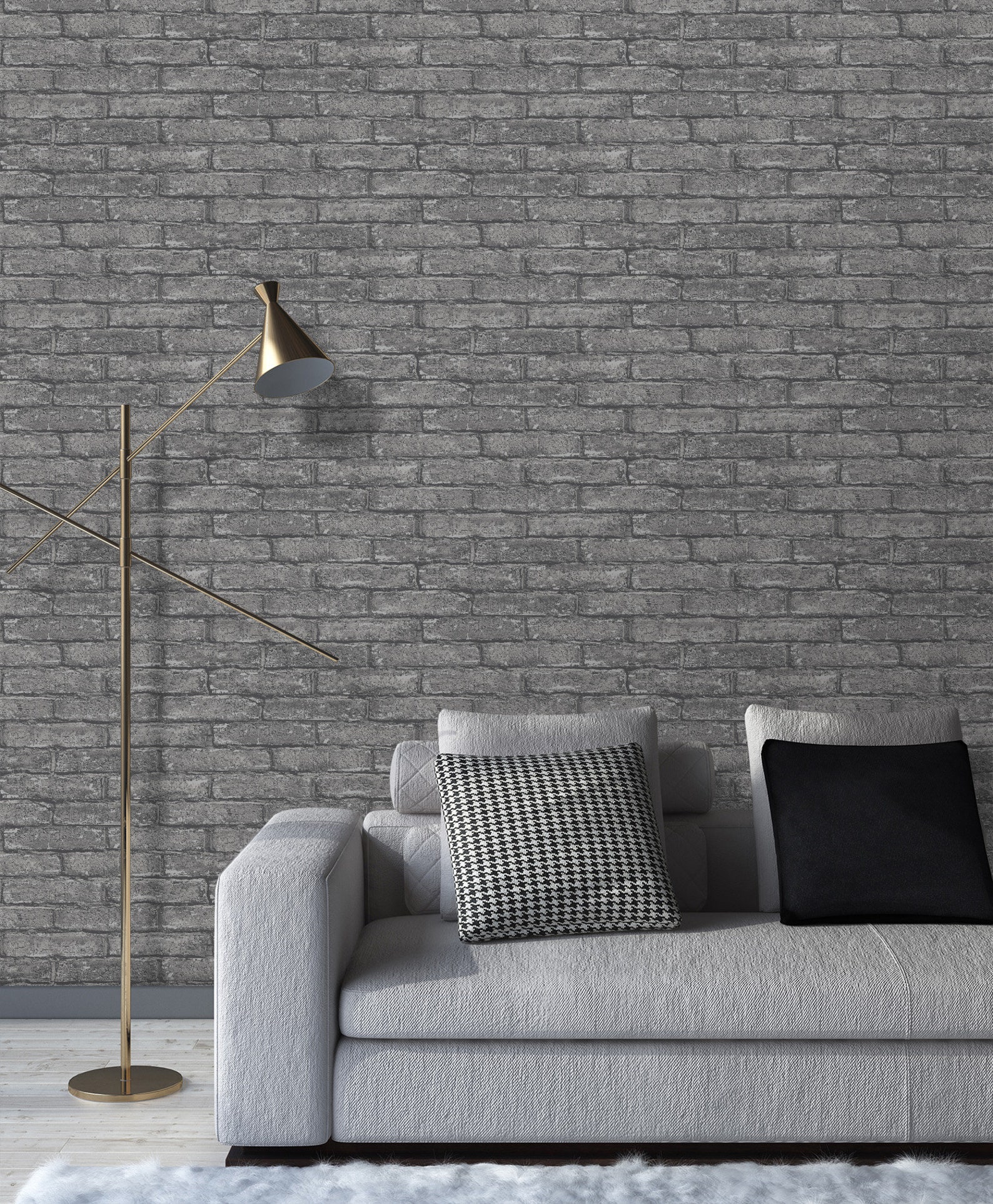 Wallpaper Roll Brick Stone Wallpaper Stone Effect Roll 53cm X 10m