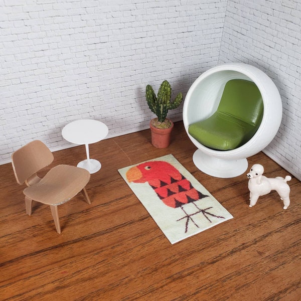 Mid Century Modern Dollhouse Furniture Etsy