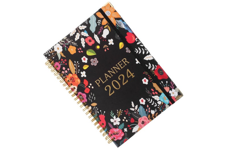 2024 Planner Journal Monthly Calendar Notebook Etsy