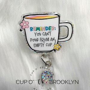 Affirmation Badge Reel - Mental Health - Medical Badge Reel - Self Care Badge Reel - Counselor Badge Reel - Therapist Badge Reel