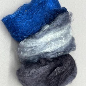 Silk Sheet - hand-dyed silk, grey/black