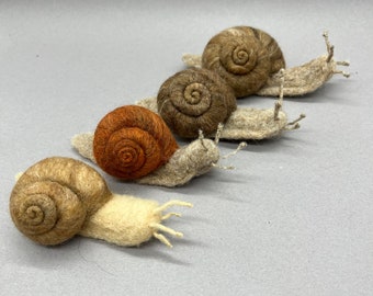 Weinbergschnecke aus Filz