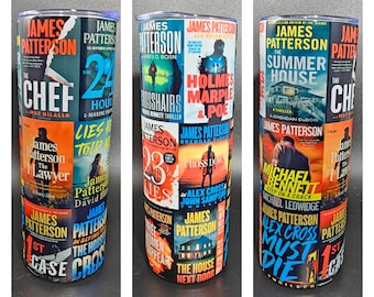Gorgeous James Patterson Book Theme Tumbler