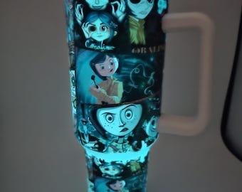 40oz Glow in the Dark Coraline Tumbler