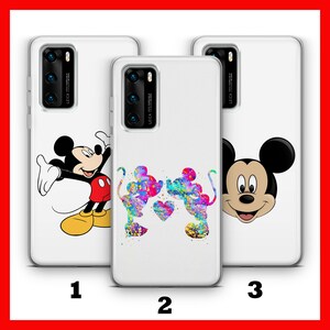 Custodia per telefono MICKEY MOUSE 6 HUAWEi P9 P10 P20 P30 P40 LiTE PRO PLuS LG G5 G6 ispirata al castello dei cartoni animati Disney Minnie Mouse Classic Mice