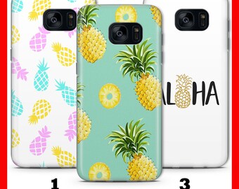 ANANAS 3 Telefon Fall Abdeckung für Samsung Galaxy S5 S6 S7 S8 S9 Edge Plus LteO Sommer Obst süß Urlaub Meer Sonne Ozean Spaß Mode