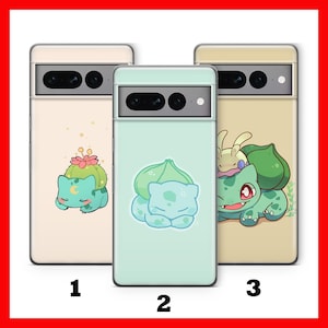Bulbasaur 3 Phone Case For Google Pixel 6 6A 7 7A 8 8A 9 9A Pro XL Models  Cartoon Character Hero From Ball Fight Figure Hero Animal
